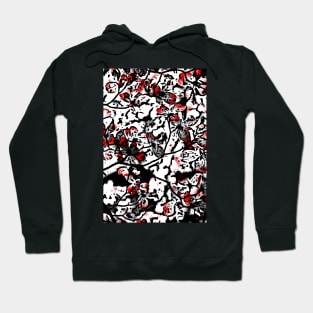 blossom black and red Hoodie